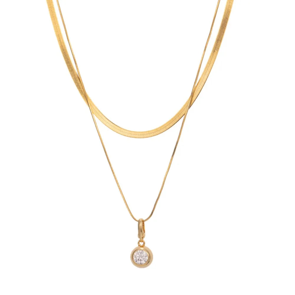 Real Moissanite Pendent Snake Bone Chain Necklace for Women 925 Sterling Silver 1.0CT D Color Lab Diamond Choker Fine Jewelry