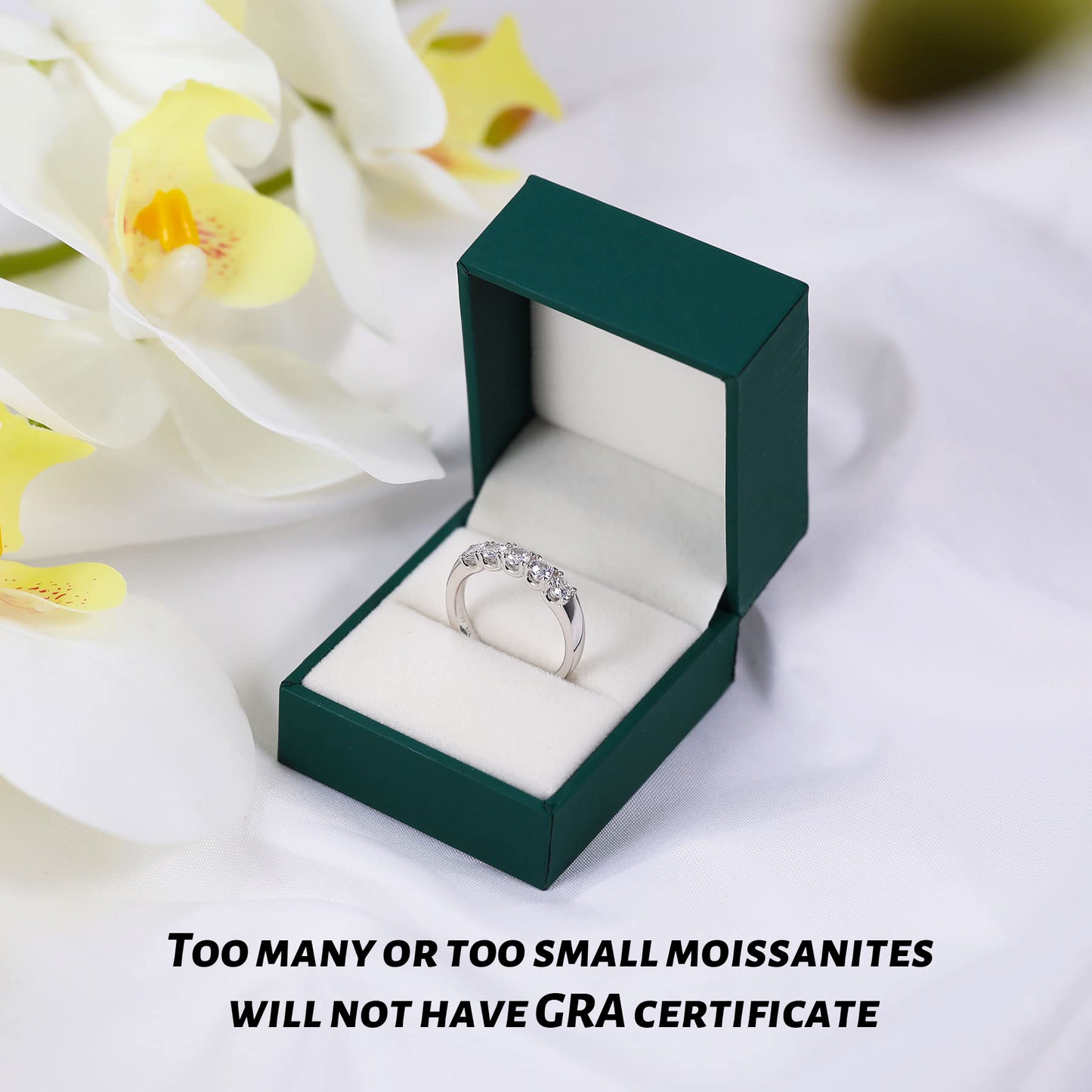 Moissanite Wedding Band for Women S925 Sterling Silver Moissanite Rings 1ct D color VVS1 Lab Created Diamond Rings Half Moissanite Eternity Band Stackable Band Ring for Women Wedding Ring Anniversary Ring Size 4-11